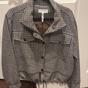 Apiece Apart Selva Houndstooth Bomber Jacket
